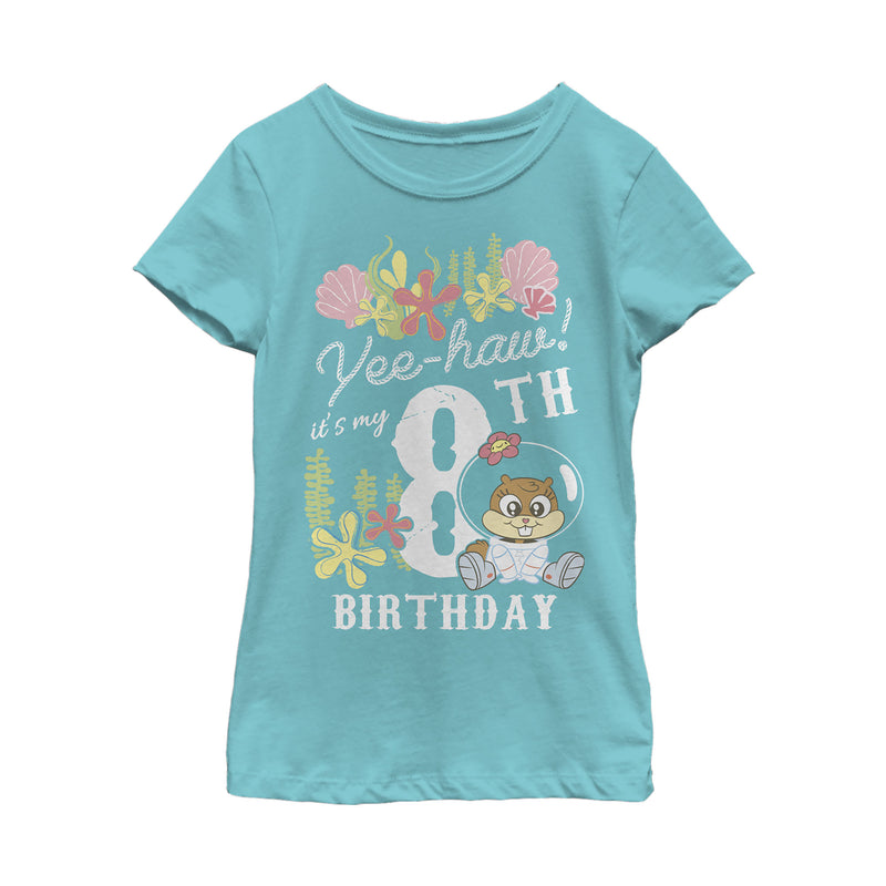 Girl's SpongeBob SquarePants Sandy 8th Birthday T-Shirt