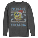 Men's SpongeBob SquarePants Ugly Christmas Ready Santa Sweatshirt