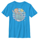 Boy's Nintendo Super Mario Rosalina And Luma Striped Background Portrait T-Shirt