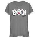 Junior's Nintendo Mario Boo! Bubble Text T-Shirt