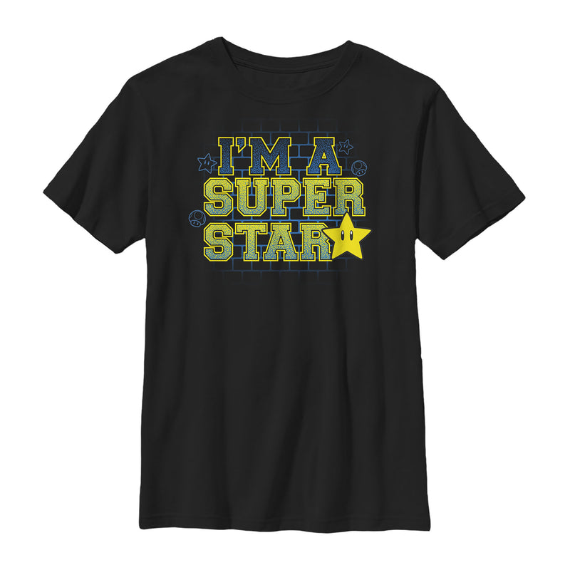 Boy's Nintendo Mario Super Star T-Shirt