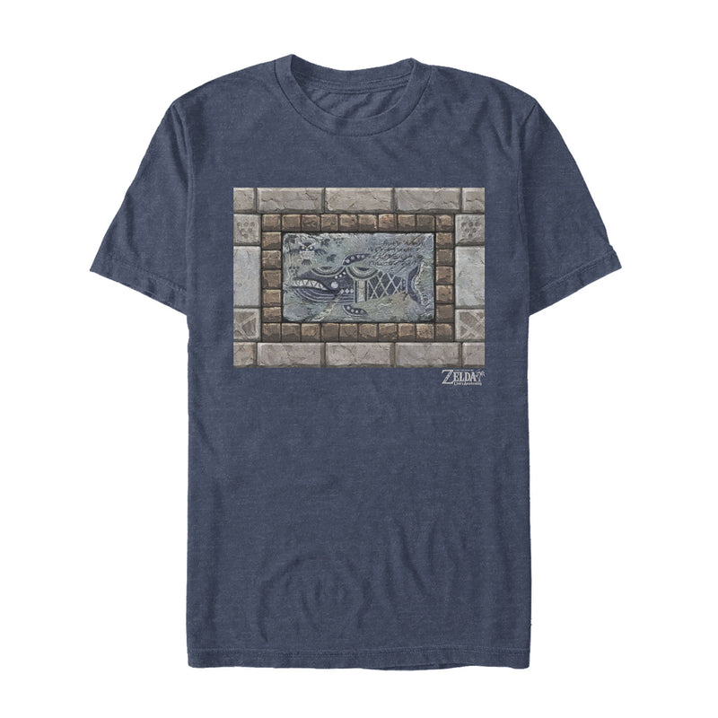 Men's Nintendo Legend of Zelda Link's Awakening Whale Stone Tablet T-Shirt