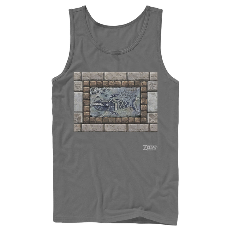 Men's Nintendo Legend of Zelda Link's Awakening Whale Stone Tablet Tank Top