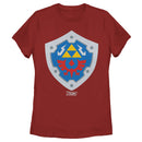 Women's Nintendo Legend of Zelda Link's Awakening Hylian Shield T-Shirt
