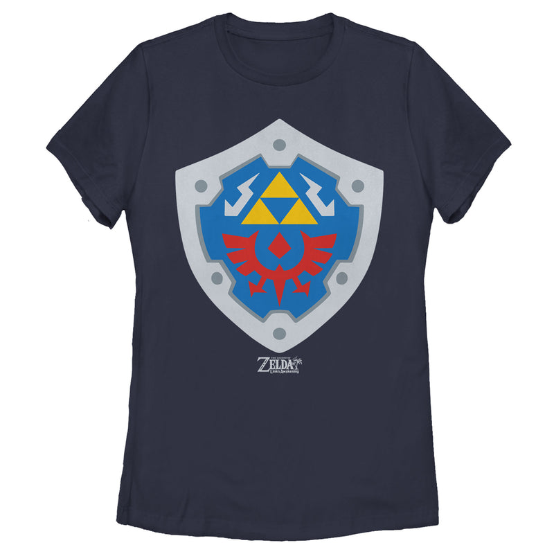 Women's Nintendo Legend of Zelda Link's Awakening Hylian Shield T-Shirt
