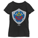 Girl's Nintendo Legend of Zelda Link's Awakening Hylian Shield T-Shirt