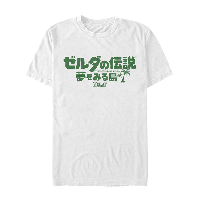 Men's Nintendo Legend of Zelda Link's Awakening Japanese Logo T-Shirt