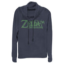 Junior's Nintendo Legend of Zelda Link's Awakening Palm Logo Cowl Neck Sweatshirt