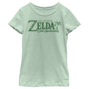 Girl's Nintendo Legend of Zelda Link's Awakening Palm Logo T-Shirt