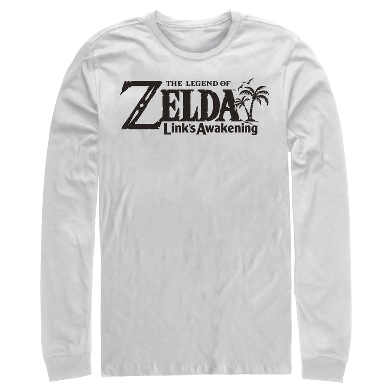 Men's Nintendo Legend of Zelda Link's Awakening Switch Logo Long Sleeve Shirt