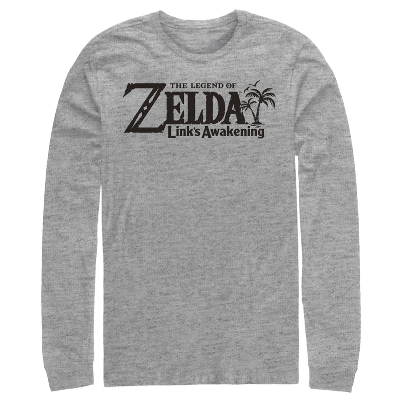 Men's Nintendo Legend of Zelda Link's Awakening Switch Logo Long Sleeve Shirt