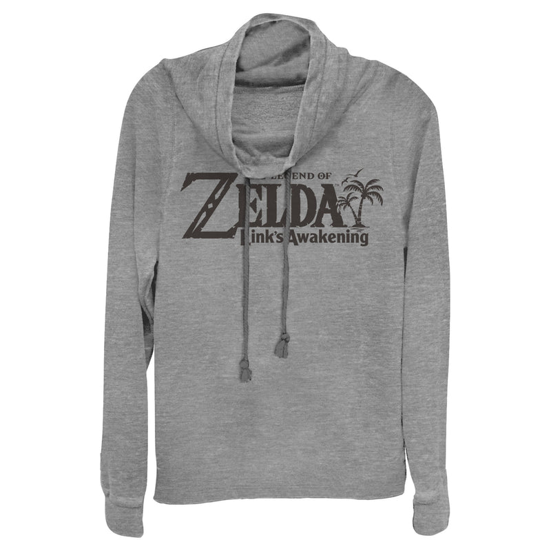 Junior's Nintendo Legend of Zelda Link's Awakening Switch Logo Cowl Neck Sweatshirt