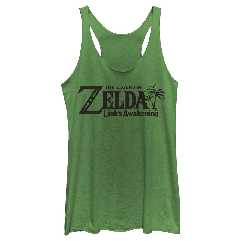 Women's Nintendo Legend of Zelda Link's Awakening Switch Logo Racerback Tank Top