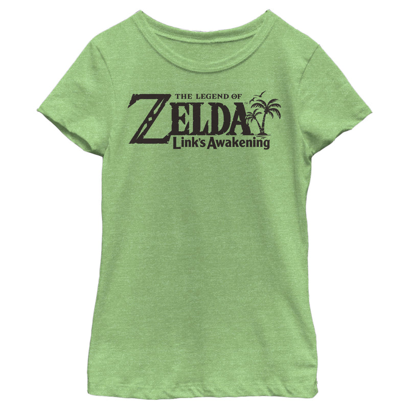 Girl's Nintendo Legend of Zelda Link's Awakening Switch Logo T-Shirt