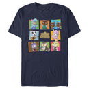 Men's Nintendo Animal Crossing Group Shot Panels T-Shirt