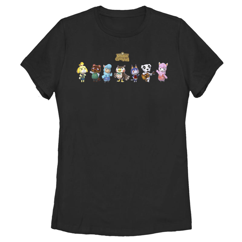 Women's Nintendo Animal Crossing Character Lineup T-Shirt