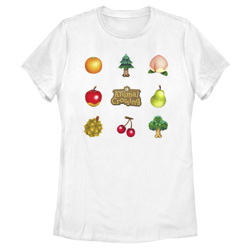 Women's Nintendo Animal Crossing Items Found Title Logo T-Shirt