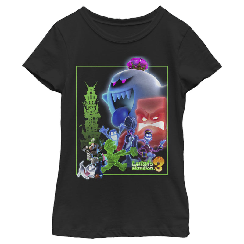 Girl's Nintendo Luigi's Mansion Mash-up T-Shirt