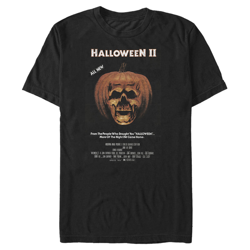 Men's Halloween II Skeleton Movie Poster T-Shirt