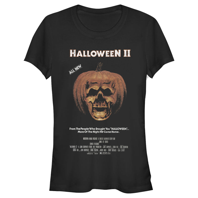 Junior's Halloween II Skeleton Movie Poster T-Shirt