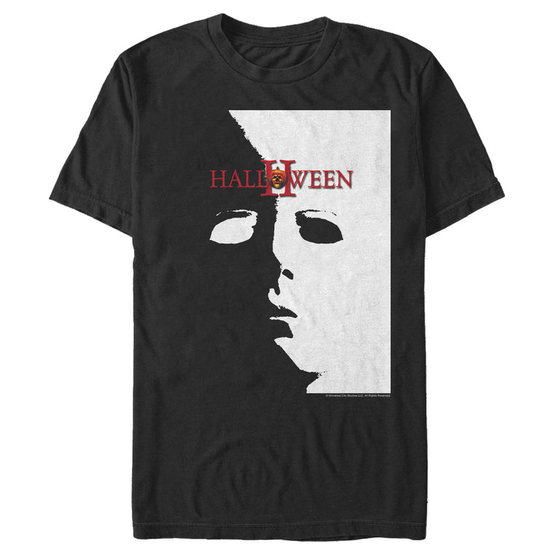 Men's Halloween II Michael Myers Mask Poster T-Shirt