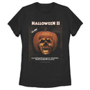 Women's Halloween II Skeleton Movie Vintage Poster T-Shirt