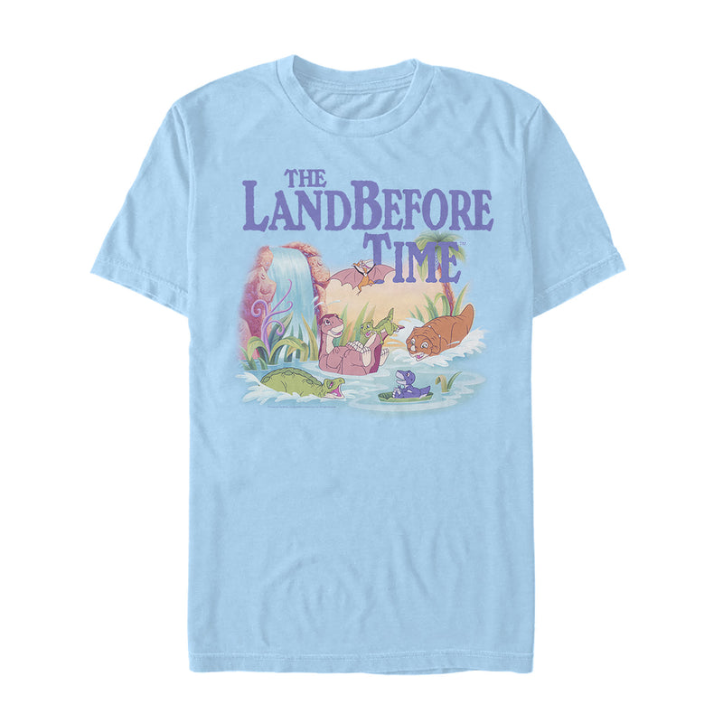 Men's The Land Before Time Dinosaur Summer Splash T-Shirt
