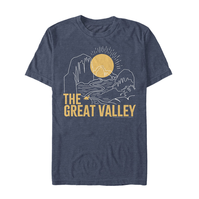 Men's The Land Before Time Great Valley Outline T-Shirt