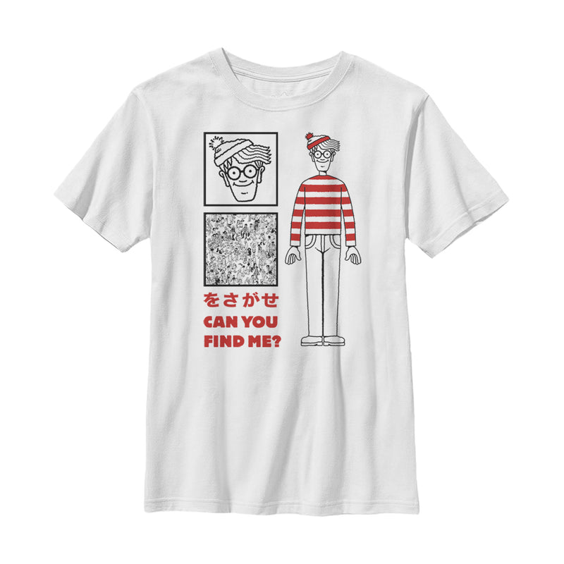 Boy's Where's Waldo Kanji Can You Find Me? T-Shirt