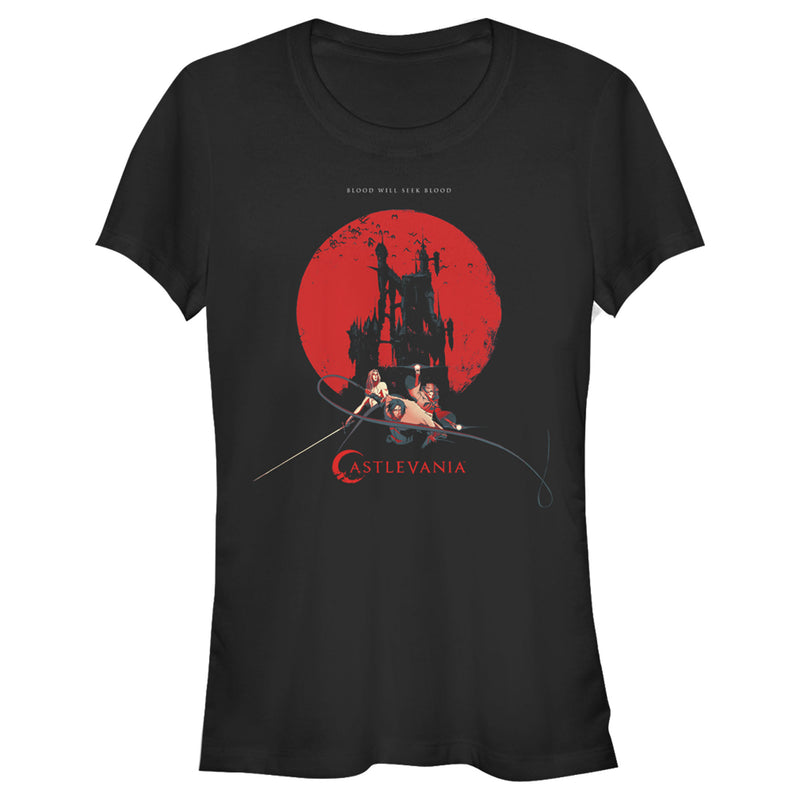 Junior's Castlevania Seek Blood Poster T-Shirt