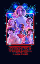Girl's Stranger Things Fourth of July  Character Frame T-Shirt