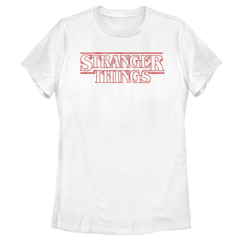 Women's Stranger Things Classic Logo T-Shirt