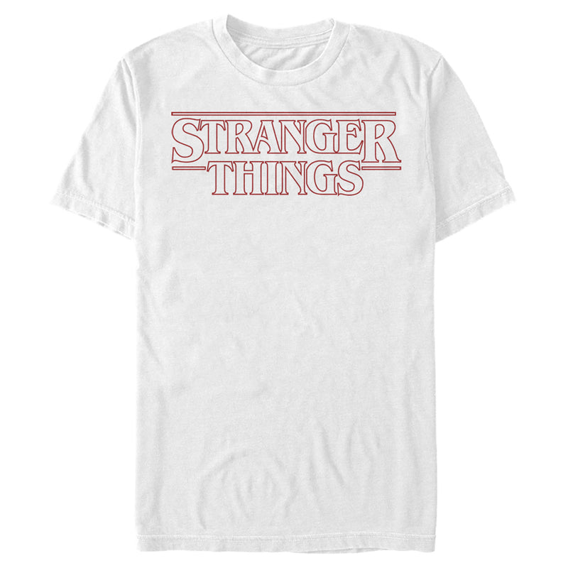 Men's Stranger Things Sleek Outline Logo T-Shirt