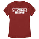 Women's Stranger Things Ghostly Logo T-Shirt