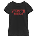 Girl's Stranger Things Bold Logo T-Shirt