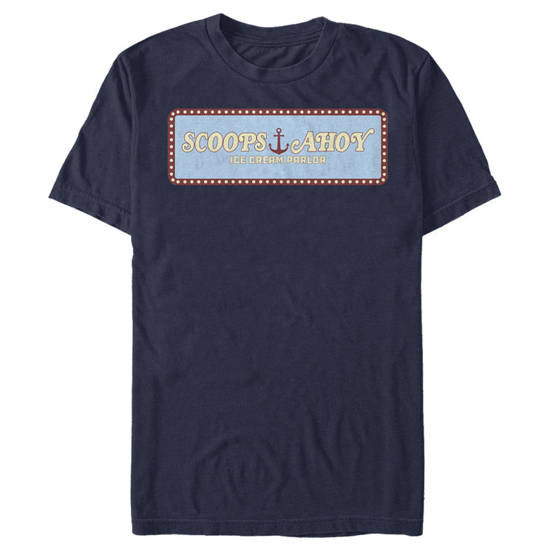 Men's Stranger Things Scoops Ahoy Logo T-Shirt