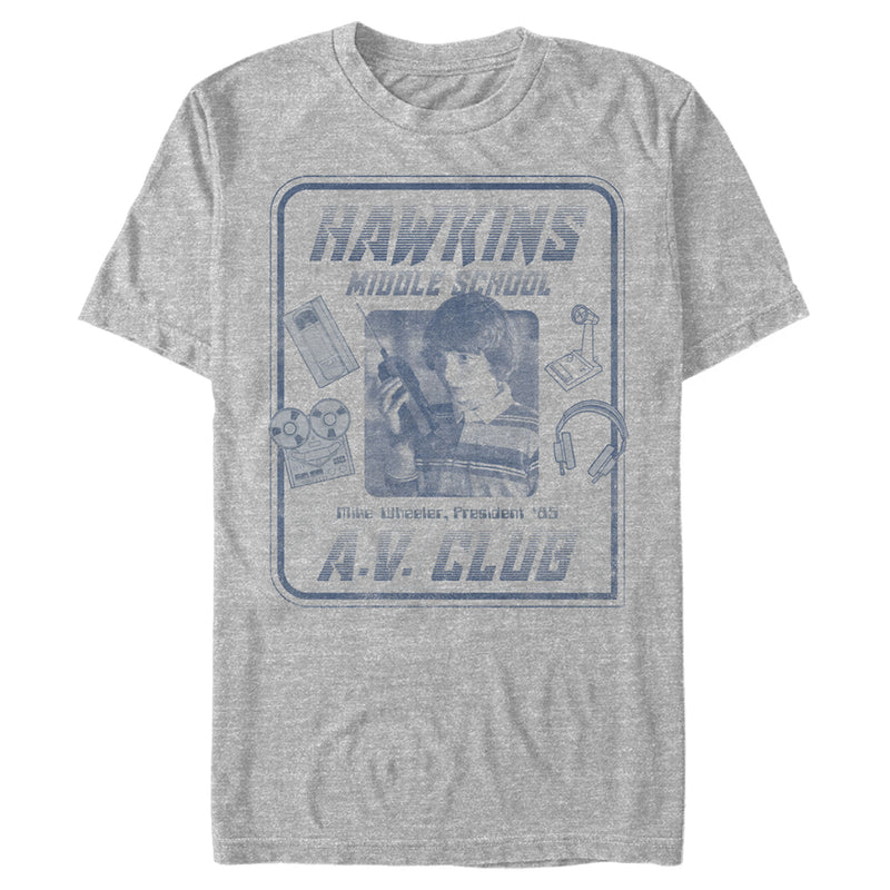 Men's Stranger Things Hawkins Middle School A.V. Club T-Shirt