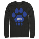 Men's Stranger Things Hawkins Middle School Cubs Logo Long Sleeve Shirt