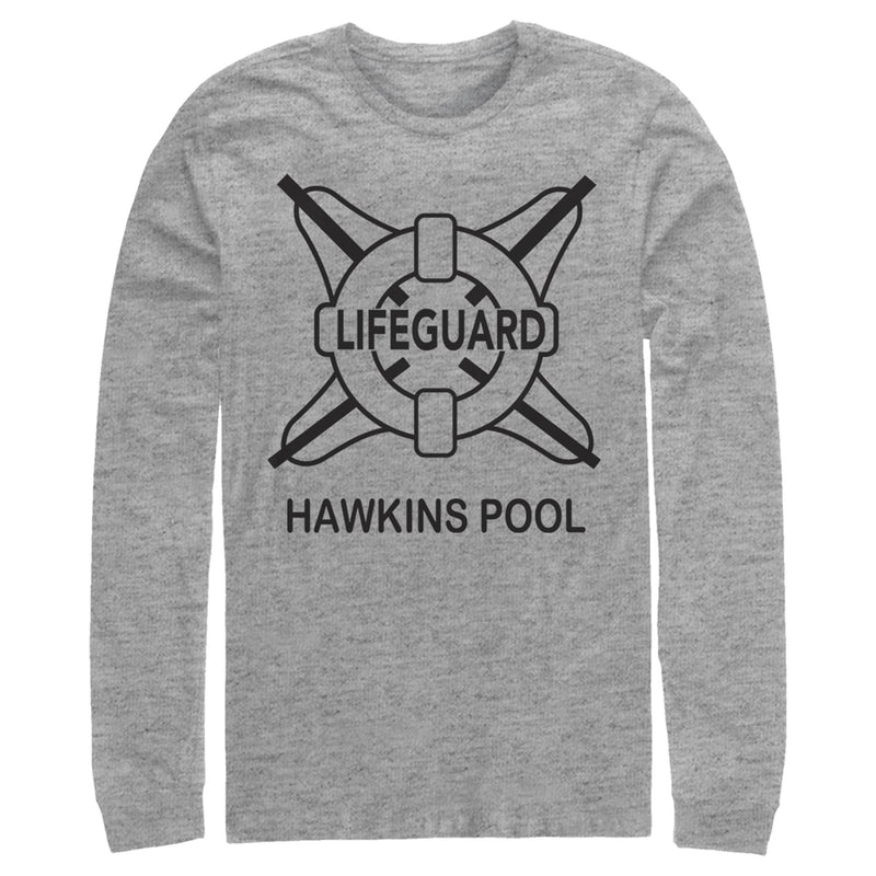 Men's Stranger Things Hawkins Lifeguard Long Sleeve Shirt