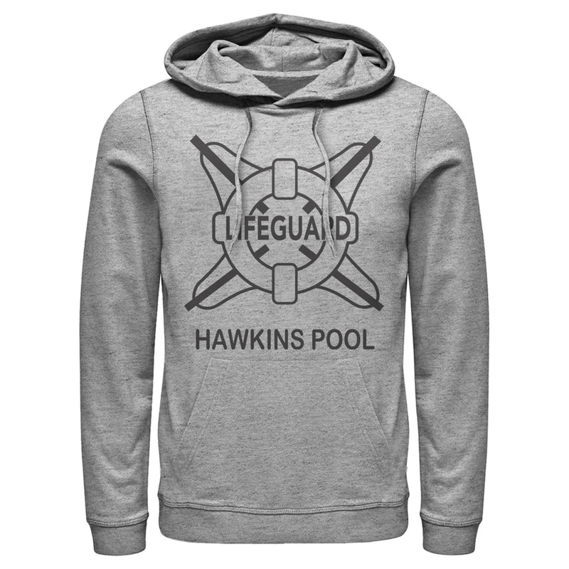 Men's Stranger Things Hawkins Lifeguard Pull Over Hoodie