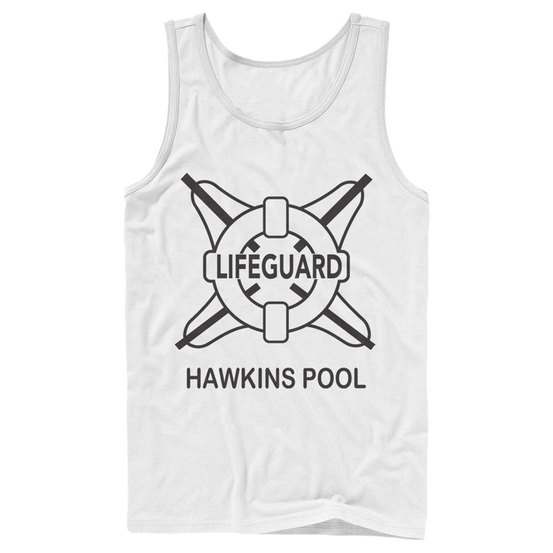Men's Stranger Things Hawkins Lifeguard Tank Top