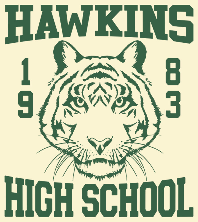Men's Stranger Things Hawkins High School Tiger 1983 T-Shirt