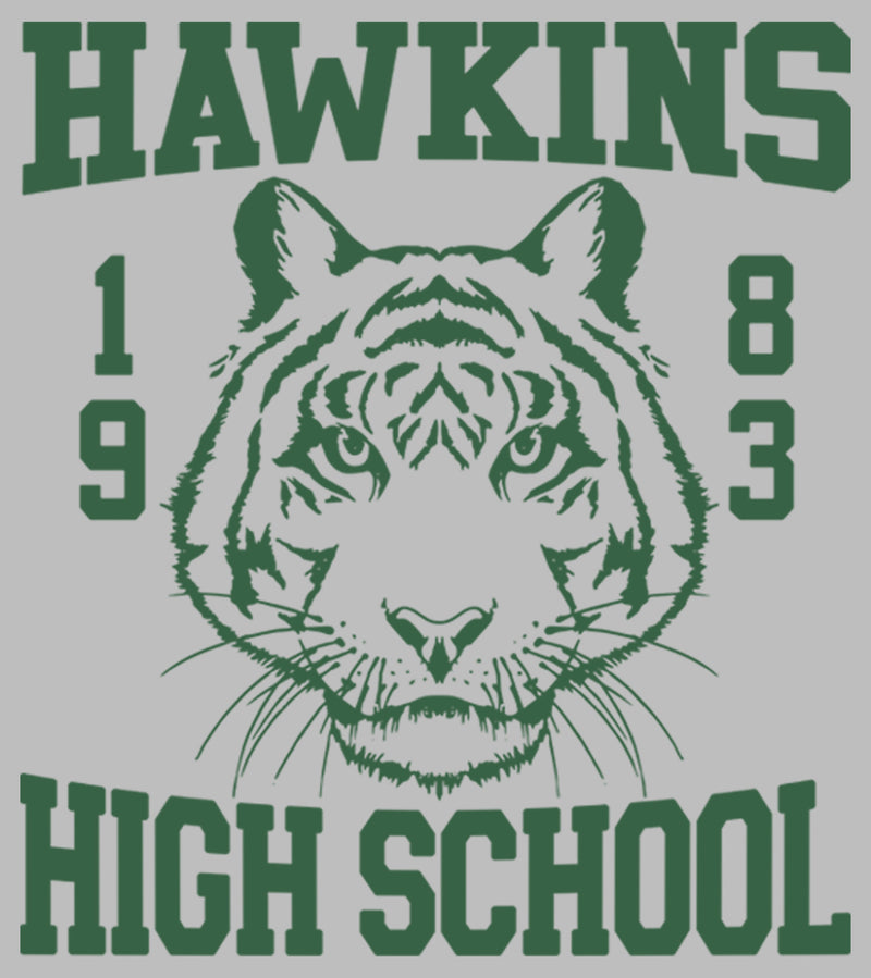 Men's Stranger Things Hawkins High School Tiger 1983 Long Sleeve Shirt