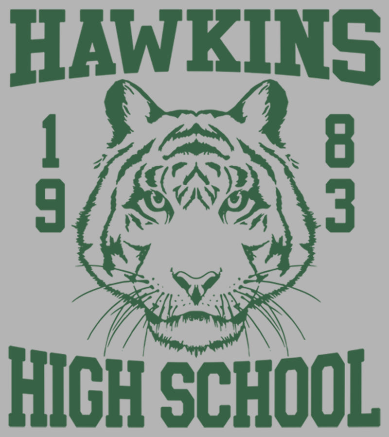 Men's Stranger Things Hawkins High School Tiger 1983 Pull Over Hoodie