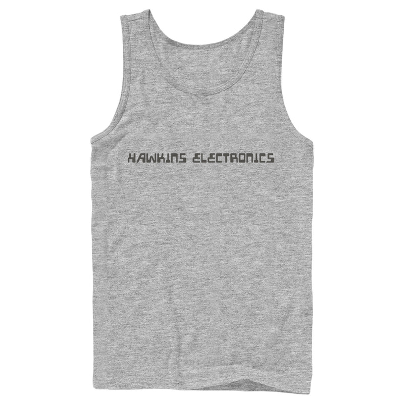 Men's Stranger Things Hawkins Electronics Logo Tank Top