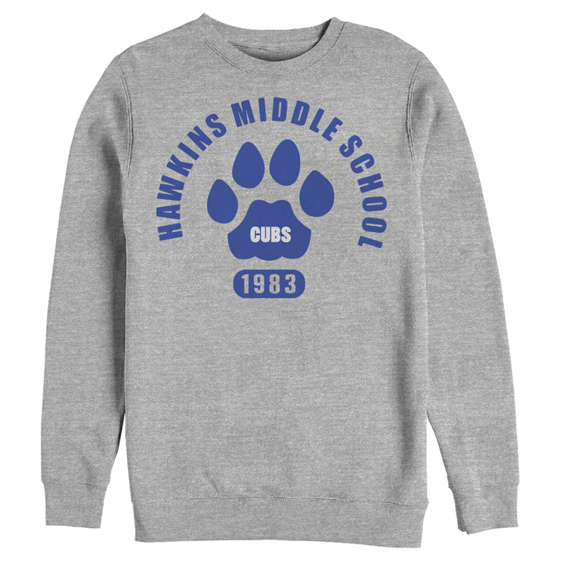 Men's Stranger Things Hawkins Middle School Cubs 1983 Sweatshirt