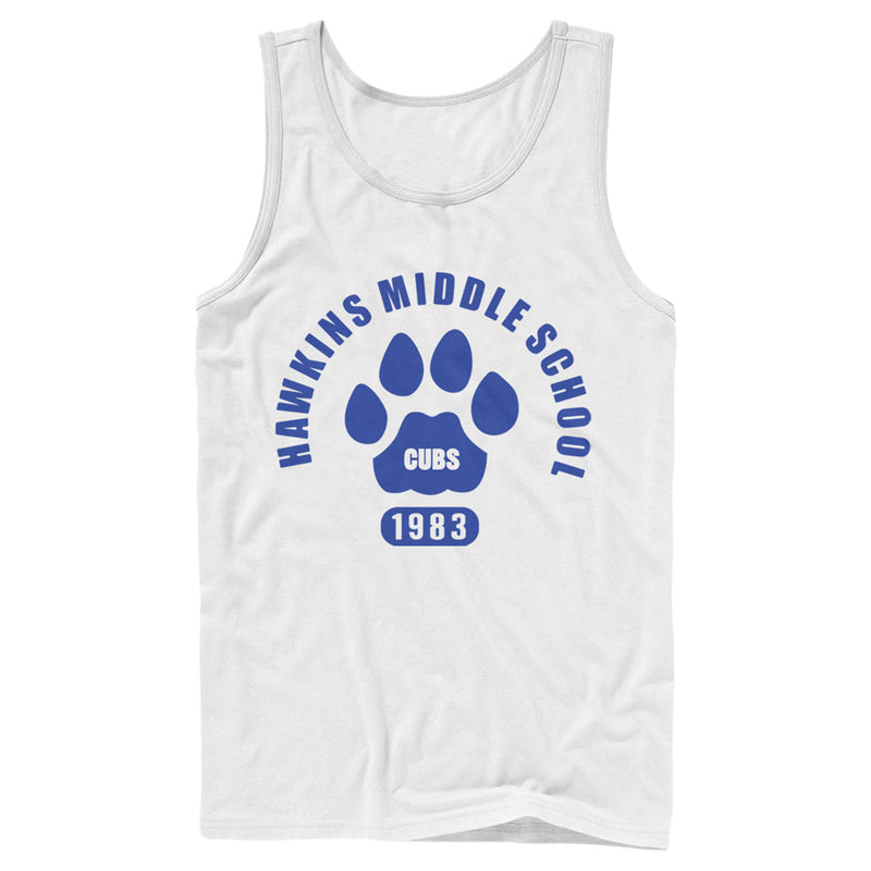 Men's Stranger Things Hawkins Middle School Cubs 1983 Tank Top