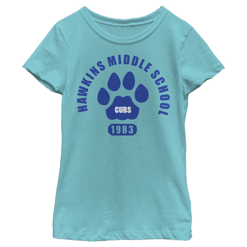 Girl's Stranger Things Hawkins Middle School Cubs 1983 T-Shirt