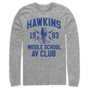 Men's Stranger Things Hawkins AV Club 1983 Long Sleeve Shirt