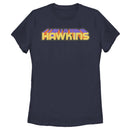 Women's Stranger Things Retro Hawkins Text T-Shirt